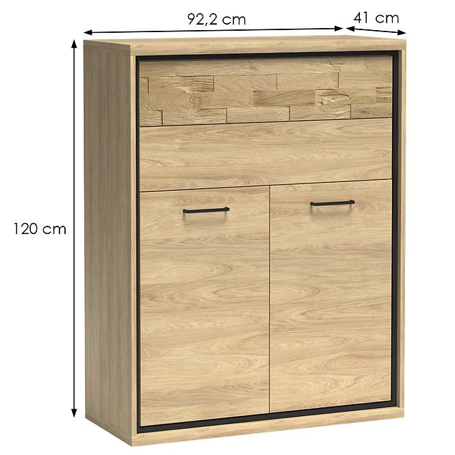 Komoda M6 Mediolan Doska Natural Hikora
