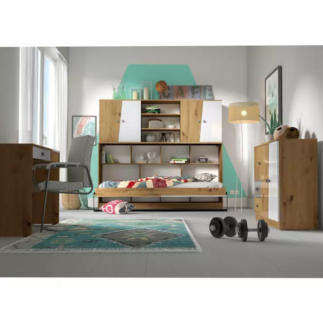 TV stolík Nero 08  dve zásuvky  – Šedá Lesk
