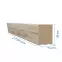 Dekoračná lamelová MDF lišta 3D na stenu Dub Sanremo 30x38x2750mm,2