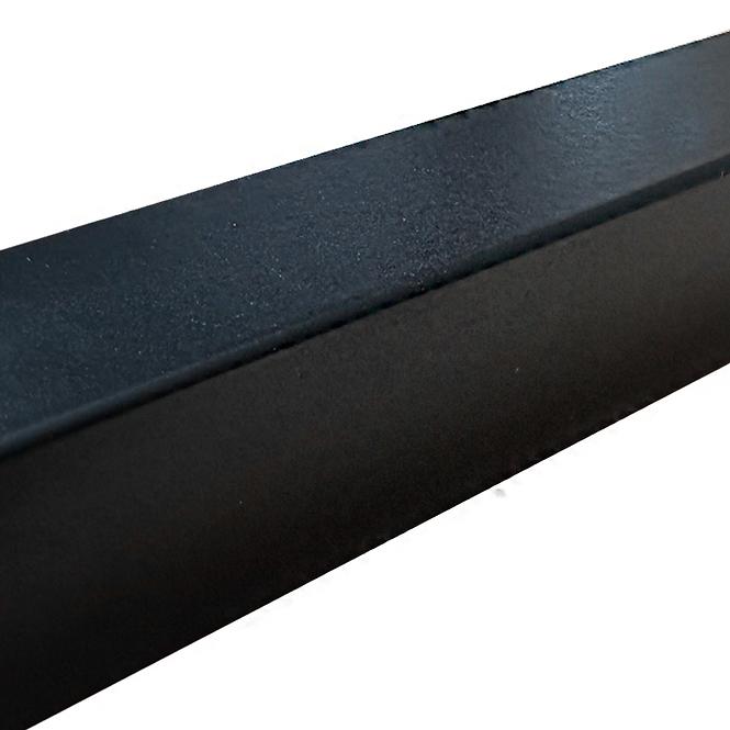 Dekoračná lamelová lišta 3D slim čierna mat 19x29x2750 mm