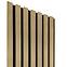 Akustické panely lamelove  3d na plsti Natural fornir 19x300x2650mm