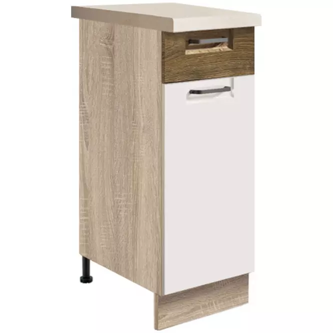 Skrinka do kuchyne Favorit 1d Sonoma/White+Ribbeck