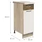 Skrinka do kuchyne Favorit 1d Sonoma/White+Ribbeck,2