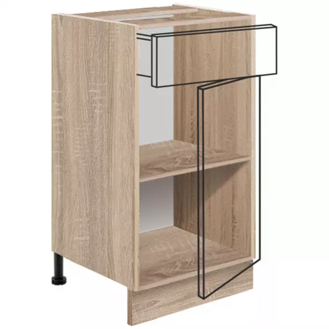 Skrinka do kuchyne Favorit 1d Sonoma/White+Ribbeck