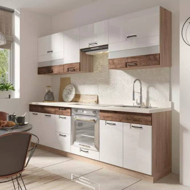 Skrinka do kuchyne Favorit 2d Sonoma/White+Ribbeck