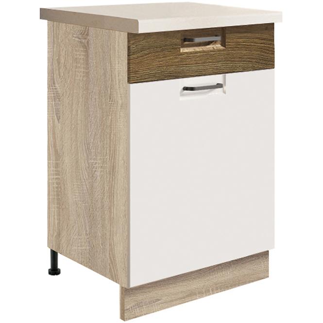 Skrinka do kuchyne Favorit 4d Sonoma/White+Ribbeck