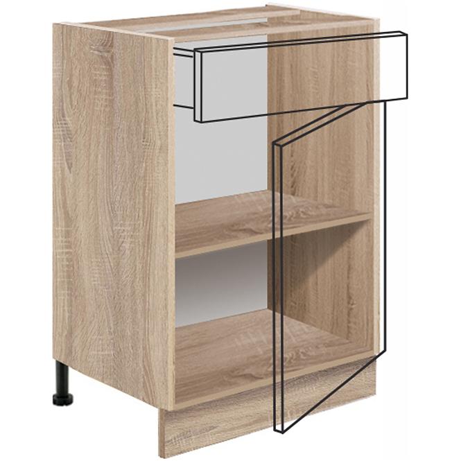 Skrinka do kuchyne Favorit 4d Sonoma/White+Ribbeck,3