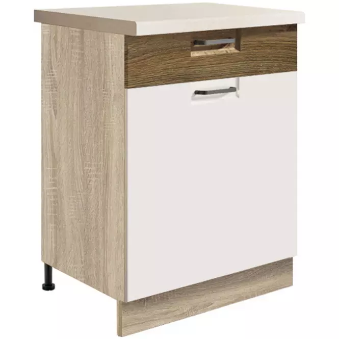 Skrinka do kuchyne Favorit 5d Sonoma/White+Ribbeck