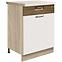 Skrinka do kuchyne Favorit 5d Sonoma/White+Ribbeck
