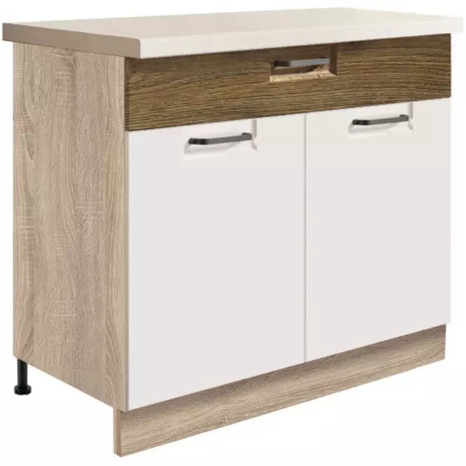 Skrinka do kuchyne Favorit 7d Sonoma/White+Ribbeck