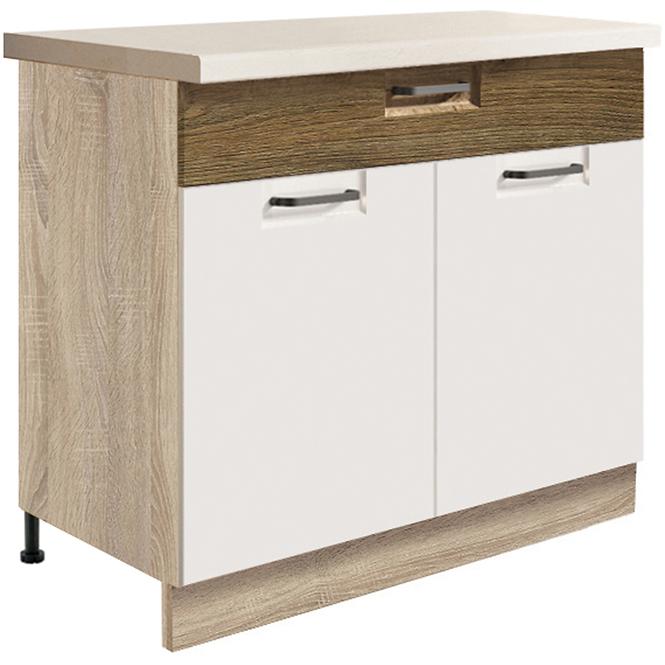 Skrinka do kuchyne Favorit 7d Sonoma/White+Ribbeck