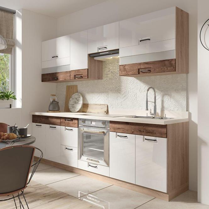 Skrinka do kuchyne Favorit 7d Sonoma/White+Ribbeck