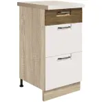 Skrinka do kuchyne Favorit 8d Sonoma/White+Ribbeck