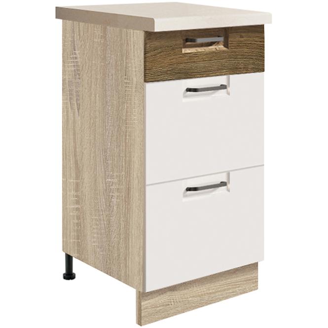 Skrinka do kuchyne Favorit 8d Sonoma/White+Ribbeck