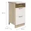 Skrinka do kuchyne Favorit 8d Sonoma/White+Ribbeck,2