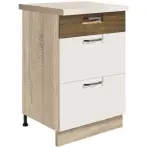 Skrinka do kuchyne Favorit 9d Sonoma/White+Ribbeck