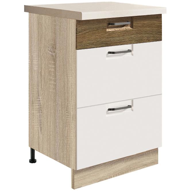 Skrinka do kuchyne Favorit 9d Sonoma/White+Ribbeck