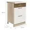 Skrinka do kuchyne Favorit 9d Sonoma/White+Ribbeck,2