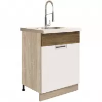 Skrinka do kuchyne Favorit 11d Sonoma/White+Ribbeck