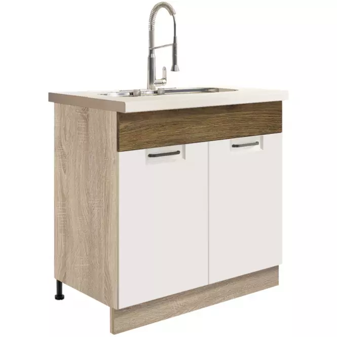 Skrinka do kuchyne Favorit 12d Sonoma/White+Ribbeck