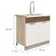 Skrinka do kuchyne Favorit 12d Sonoma/White+Ribbeck,2