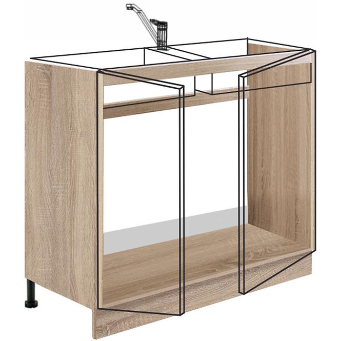 Skrinka do kuchyne Favorit 13d Sonoma/White+Ribbeck