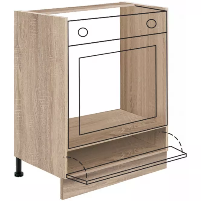Skrinka do kuchyne Favorit 17d Sonoma/White+Ribbeck