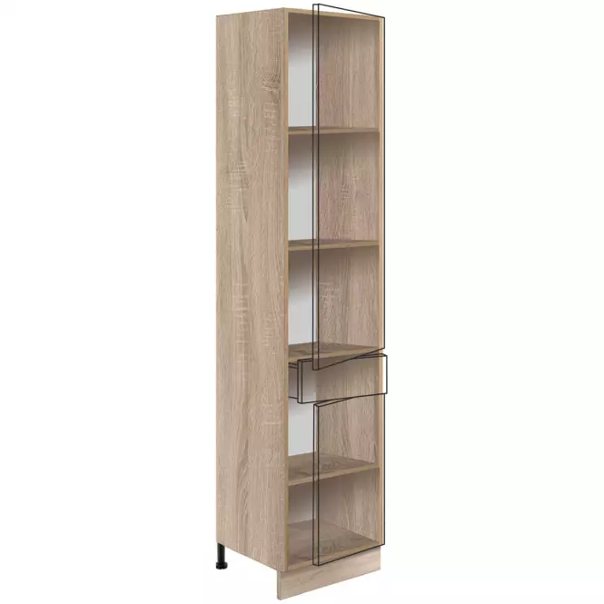 Skrinka do kuchyne Favorit 19d Sonoma/White+Ribbeck
