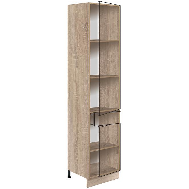 Skrinka do kuchyne Favorit 19d Sonoma/White+Ribbeck