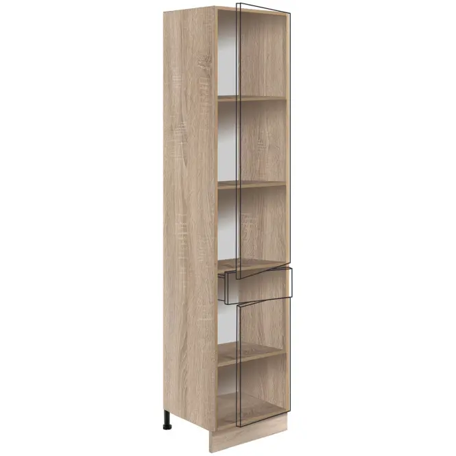 Skrinka do kuchyne Favorit 19d Sonoma/White+Ribbeck,3
