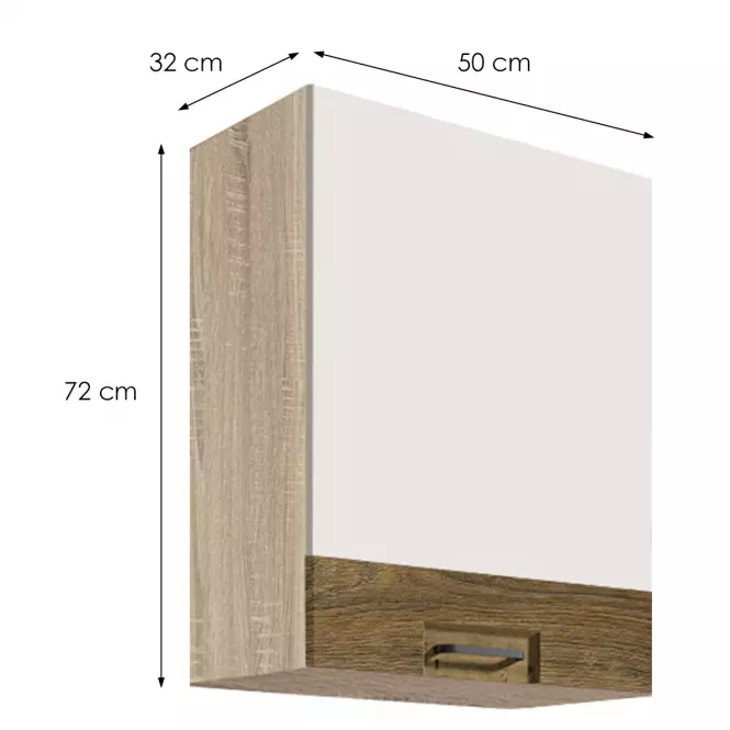 Skrinka do kuchyne Favorit 33g Sonoma/White+Ribbeck