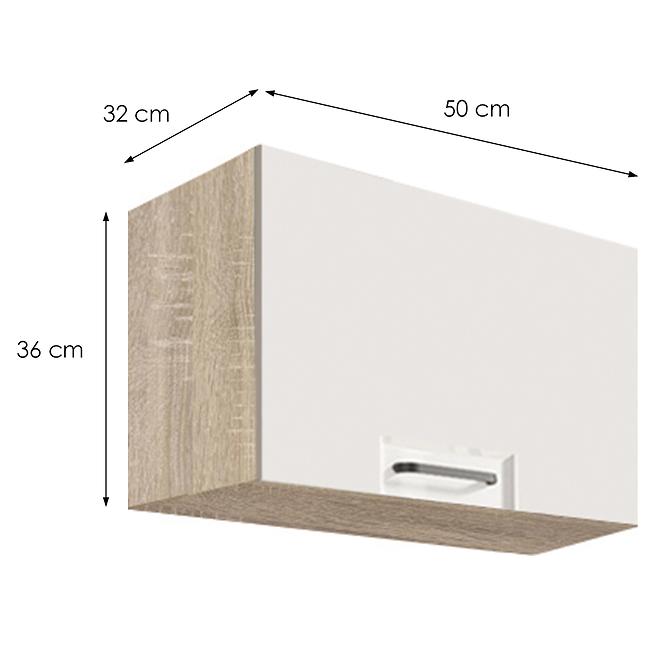 Skrinka do kuchyne Favorit 35g Sonoma/White+Ribbeck