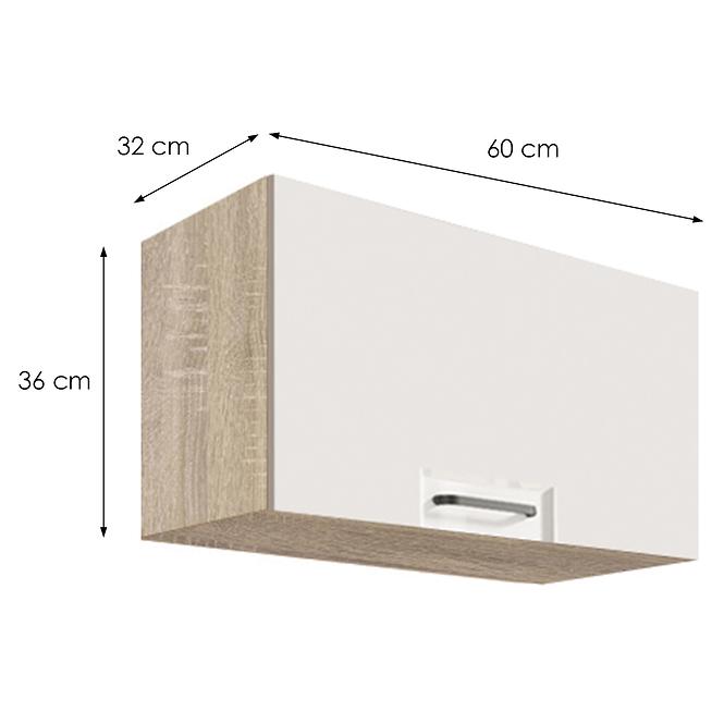 Skrinka do kuchyne Favorit 36g Sonoma/White+Ribbeck,2