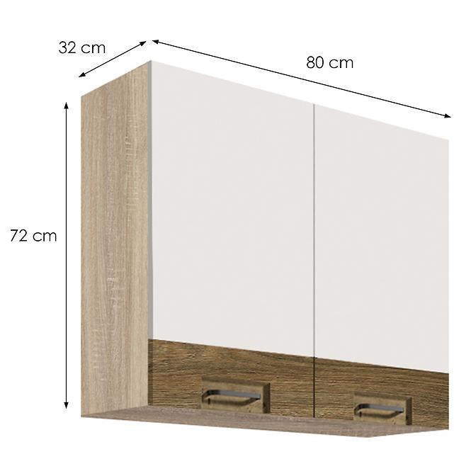 Skrinka do kuchyne Favorit 43g Sonoma/White+Ribbeck