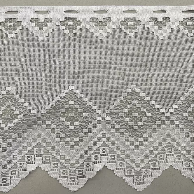 Žakárový záves 638/D64/40 biely. Tovar na mieru,2