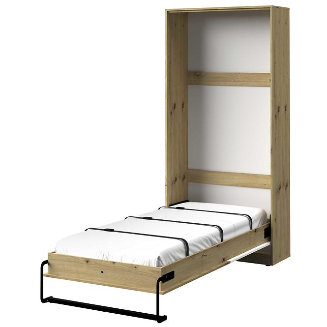 Sklápacia posteľ  vertikálne Nero 15 – Šedá Lesk