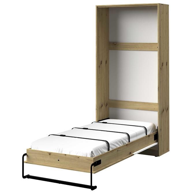 Sklápacia posteľ  vertikálne Nero 15  – Čierna Lesk