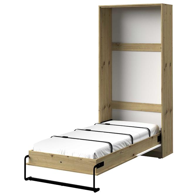 Sklápacia posteľ  vertikálne Nero 15  – Šedá Mat
