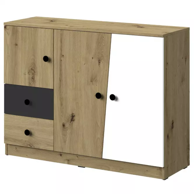 Komoda Nero 07 120 – Čierna Mat