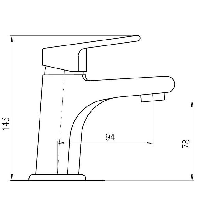 Batéria umývadlová Colorado 143 mm čierne/zlato CO126.0CMATZ