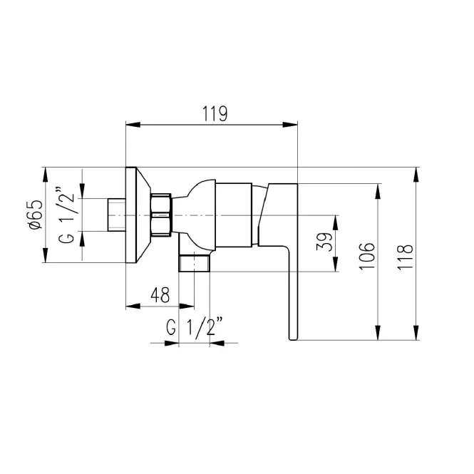 Batéria sprchová Rav-Slezak Vltava VT481.5