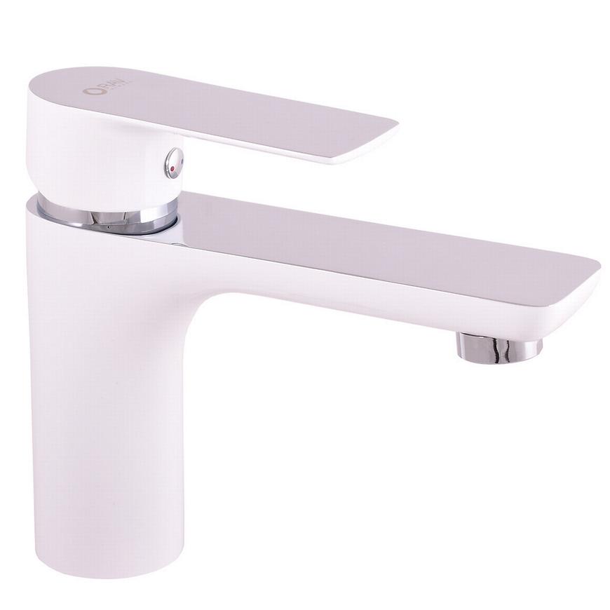 Batéria umývadlová Rav-Slezak Vltava 142mm chróm/biela VT426.0CB