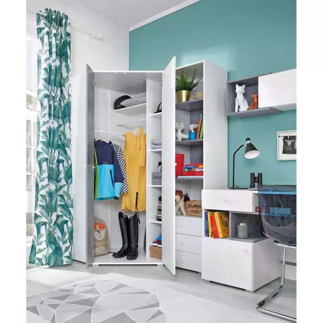 Komoda  Sigma SI11  Biely Lux/betón