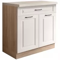 Kuchynská skrinka Smart 6D Sonoma/biely Mat Kuchynská skrinka Smart 6D Sonoma/biely Mat
