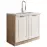Kuchynská skrinka Smart 13D Sonoma/biely Mat