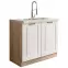 Kuchynská skrinka Smart 13D Sonoma/biely Mat