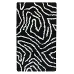 Koberec Shaggy BlackCurves 0,8/1,5 PSR-13557 čierny