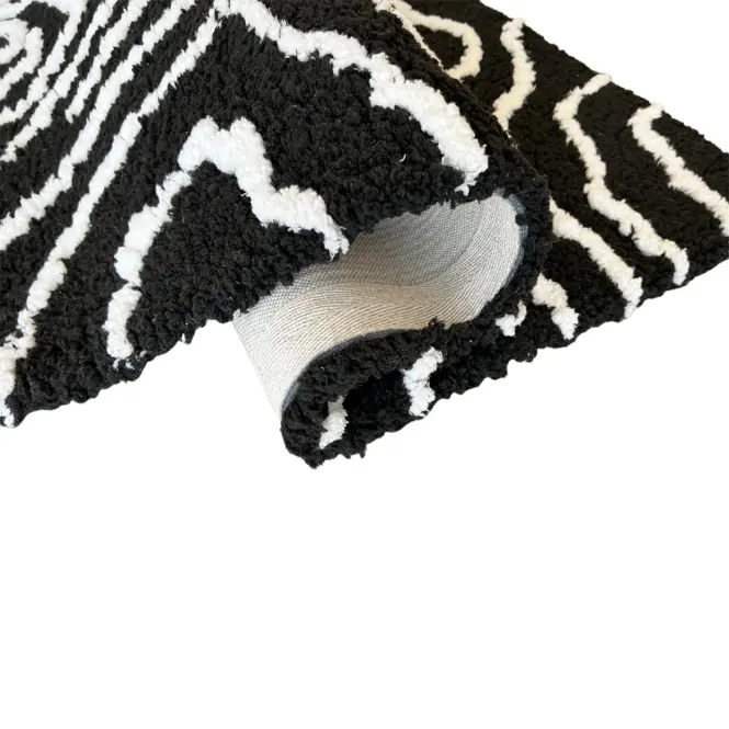 Koberec Shaggy BlackCurves 0,8/1,5 PSR-13557 čierny,7