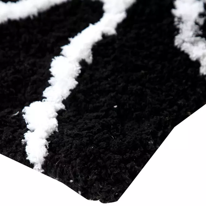 Koberec Shaggy BlackCurves 1,4/1,9 PSR-13557 čierny,2