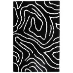 Koberec Shaggy BlackCurves 1,6/2,3 PSR-13557 čierny